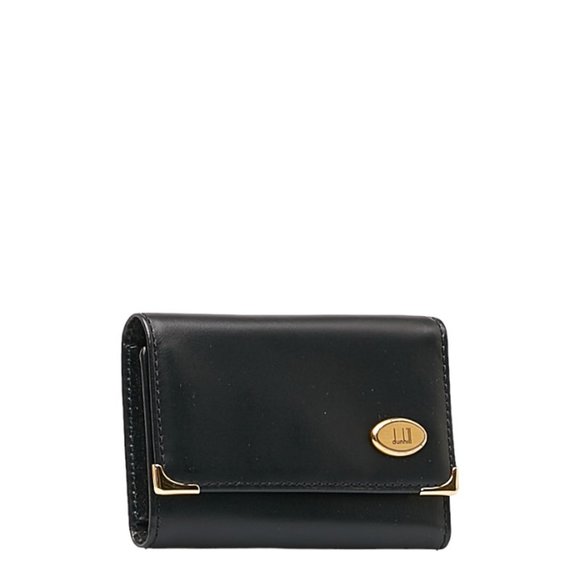 Dunhill Oxford 6-ring key case, black leather, men's - Picture 2 of 9